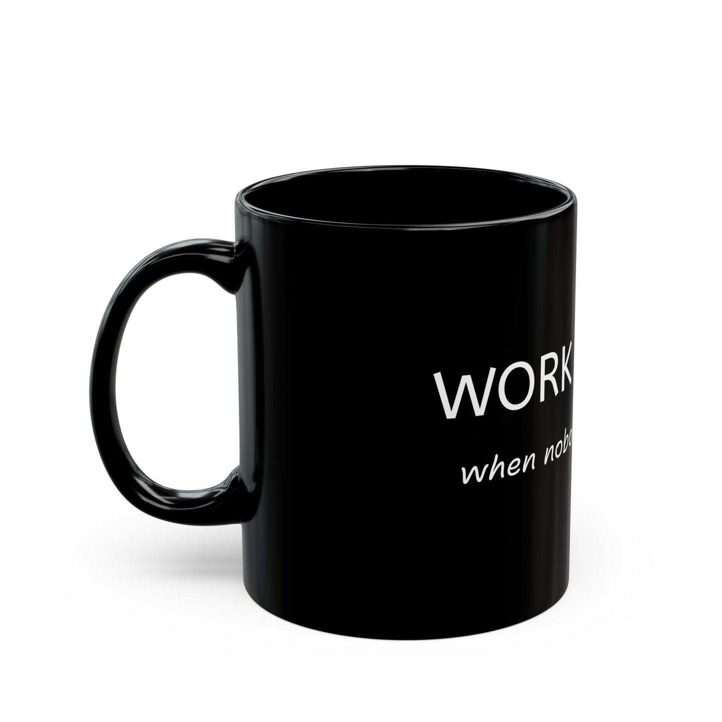Mug - Work Harder Motivational Black Mug 11oz 15oz