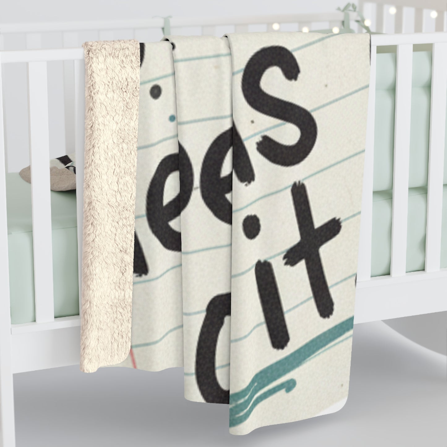Sherpa Blanket — "Sleep Like Your Life Depends On It" Cozy Fleece Throw