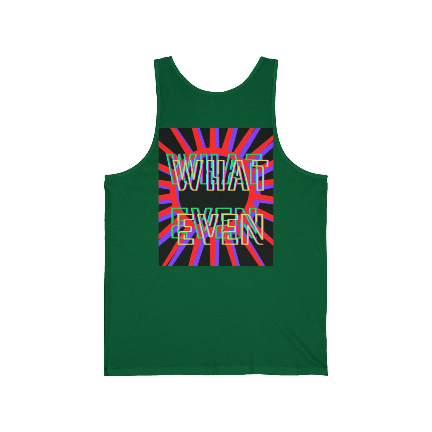 WHAT EVEN Tank Top — Retro Psychedelic Graphic Vest for Casual Streetwear