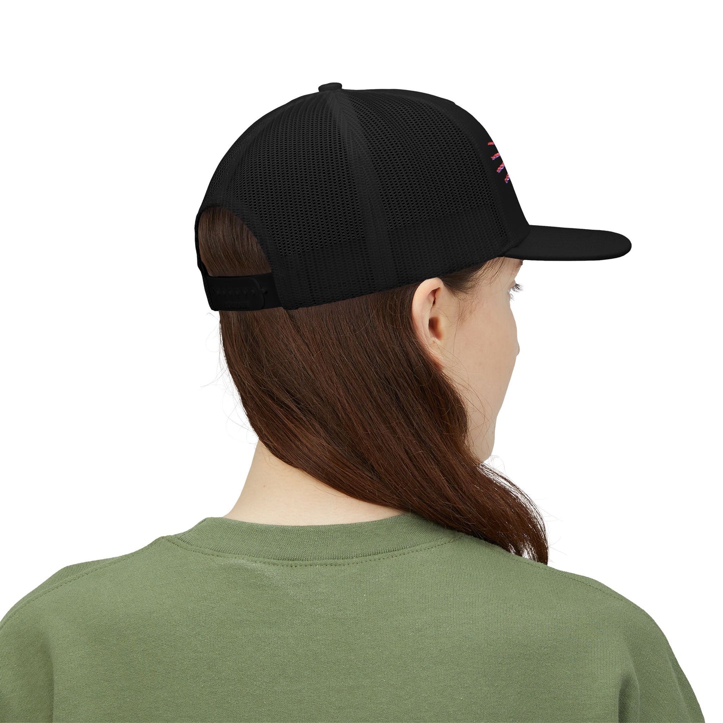 Colorful Embroidered Snapback Trucker Cap, Perfect for Festivals, Outdoor Events, Casual Wear, Gift for Him/Her, Summer Style