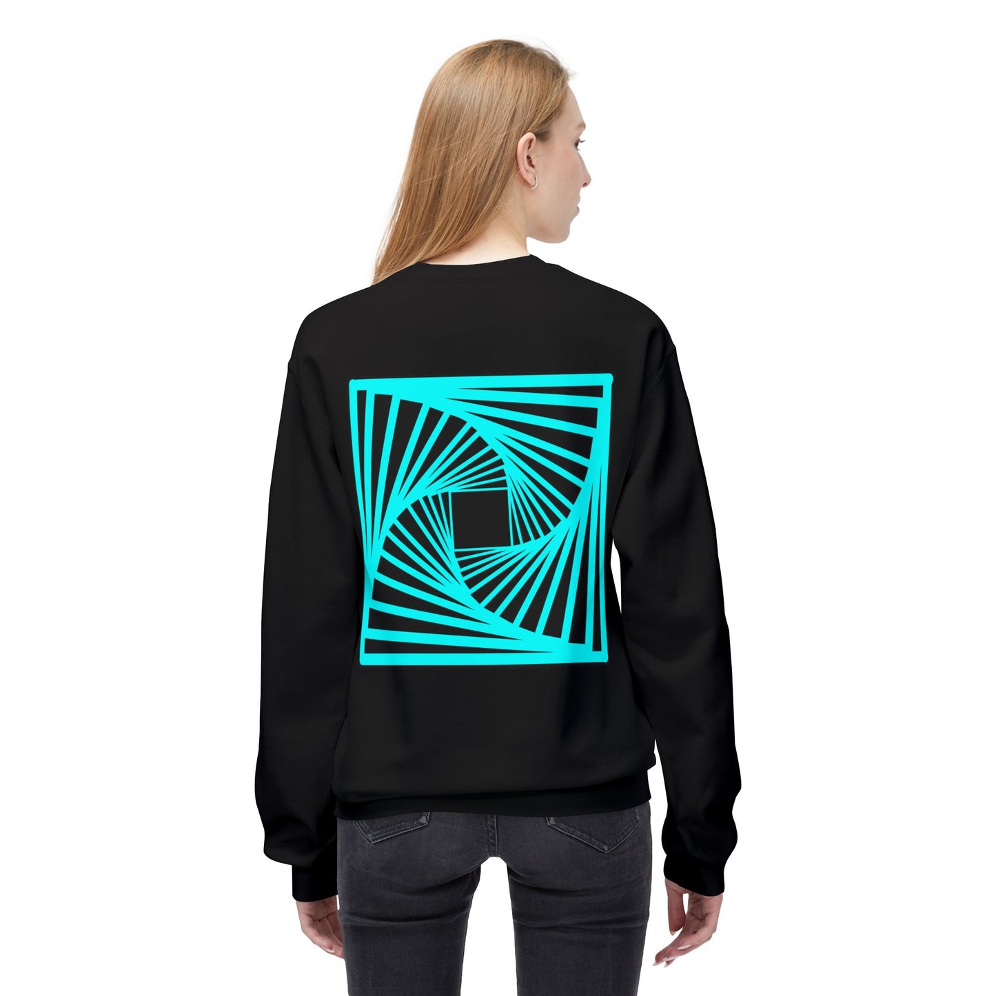 Trippy Optical Illusion Fleece Sweatshirt