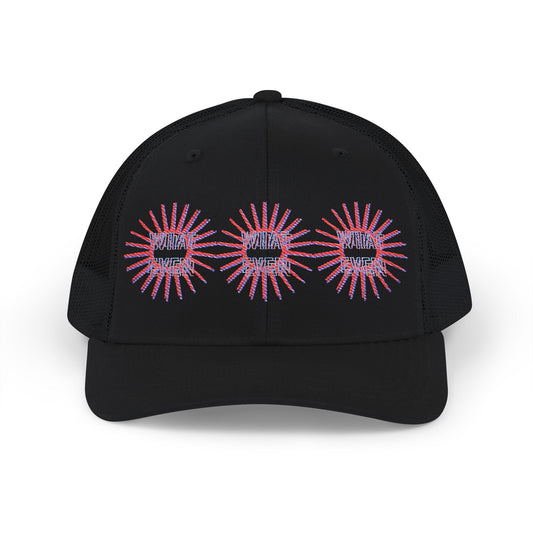Colorful Embroidered Snapback Trucker Cap, Perfect for Festivals, Outdoor Events, Casual Wear, Gift for Him/Her, Summer Style