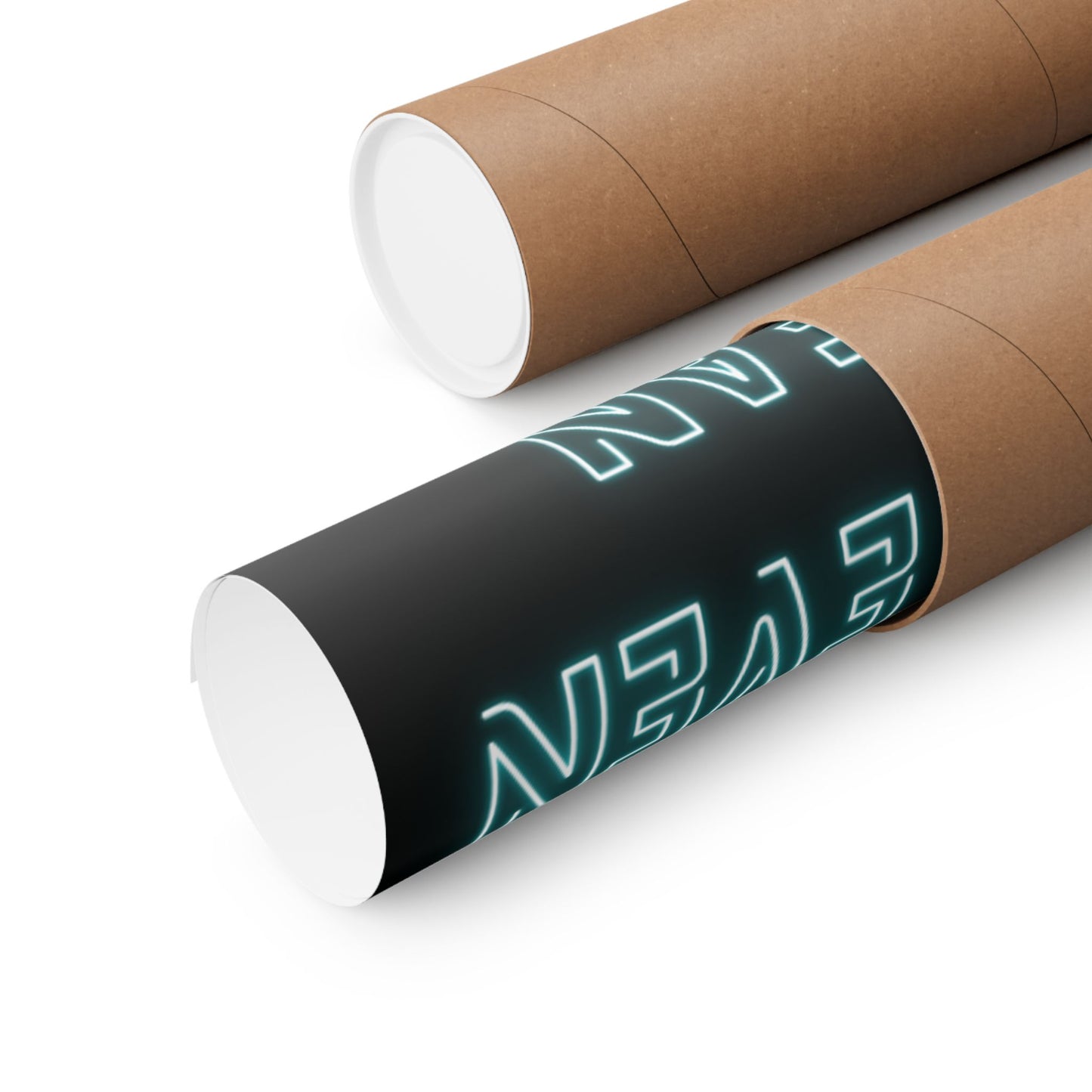 Matte Poster — "What Do You Even Mean" Neon Typography Wall Art