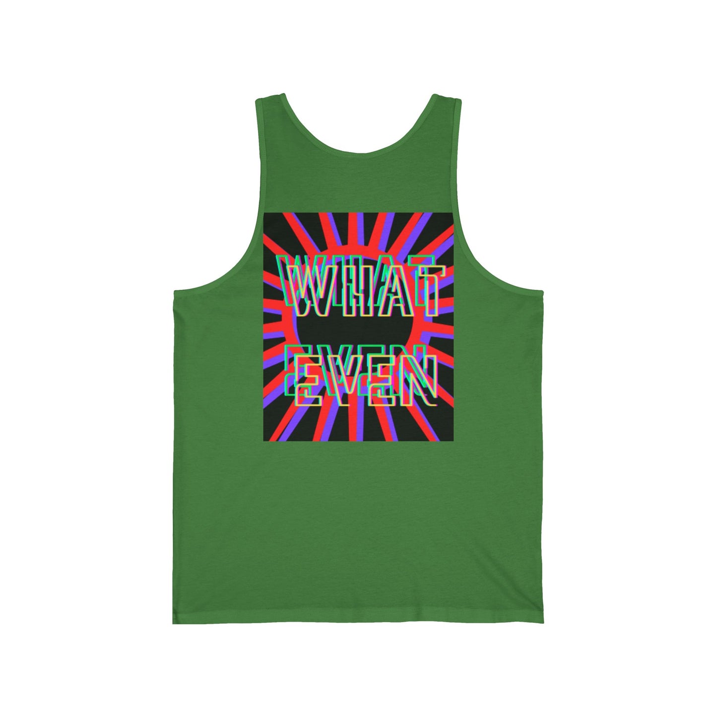 WHAT EVEN Tank Top — Retro Psychedelic Graphic Vest for Casual Streetwear
