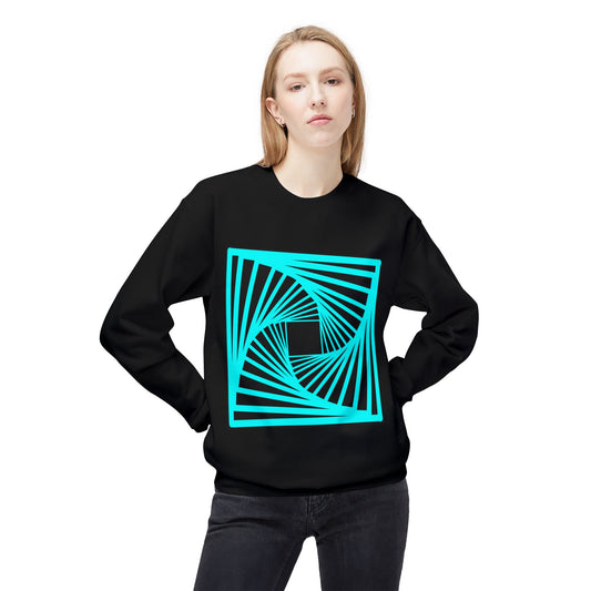 Trippy Optical Illusion Fleece Sweatshirt