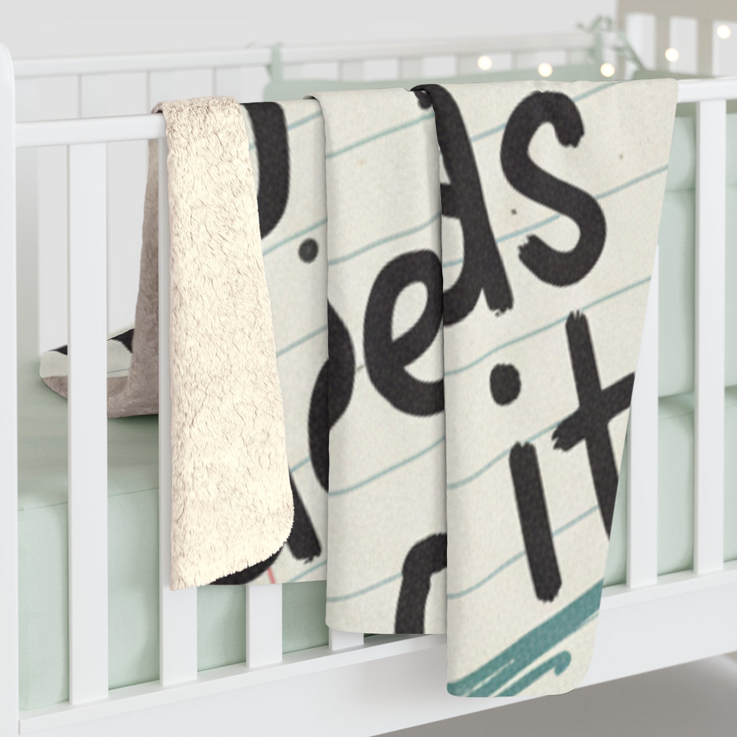 Sherpa Blanket — "Sleep Like Your Life Depends On It" Cozy Fleece Throw