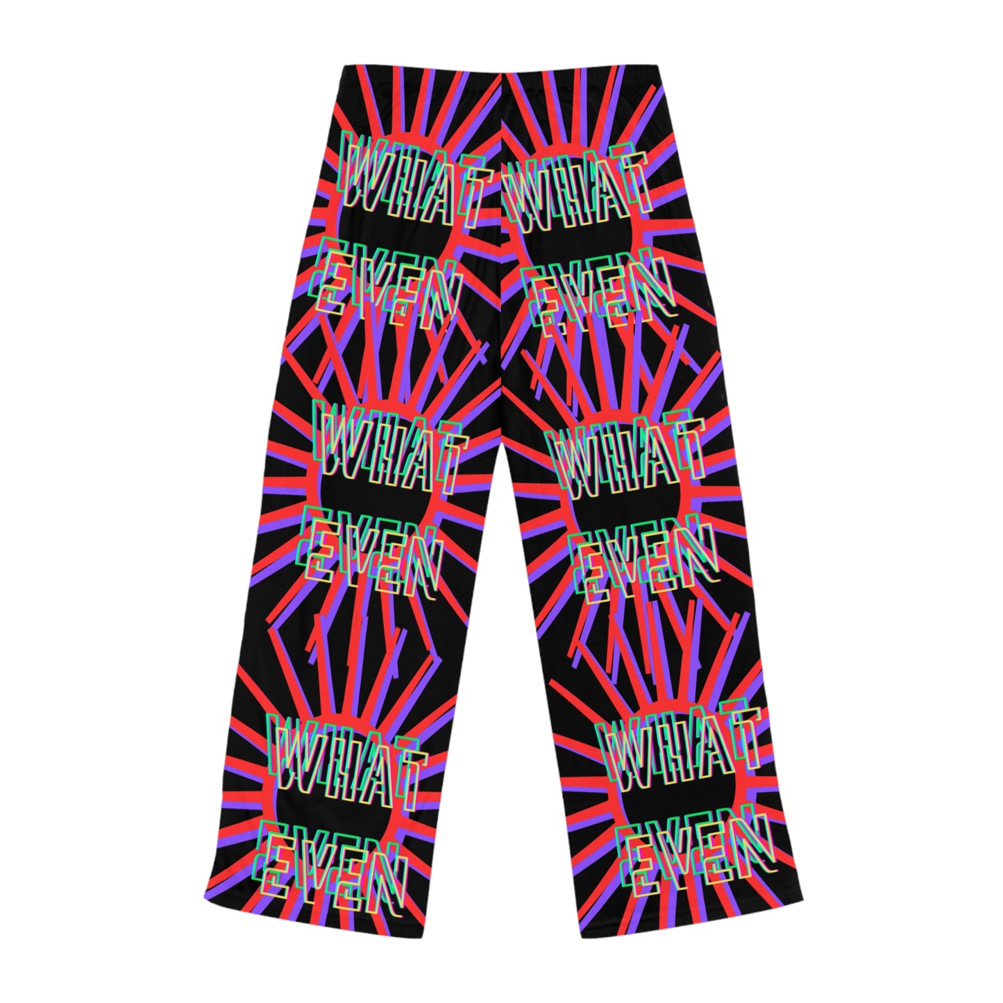 What Ever Women's Pajama Pants — Bold Neon Graphic Loungewear