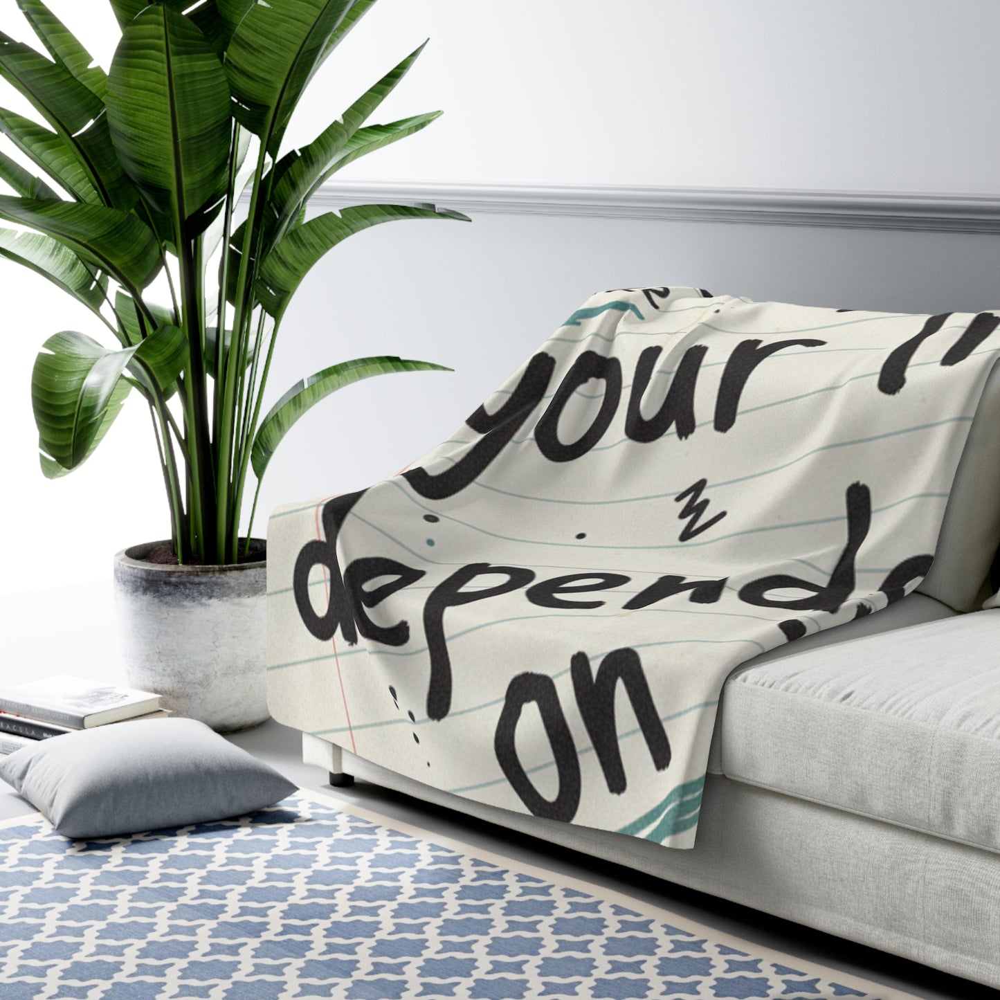 Sherpa Blanket — "Sleep Like Your Life Depends On It" Cozy Fleece Throw