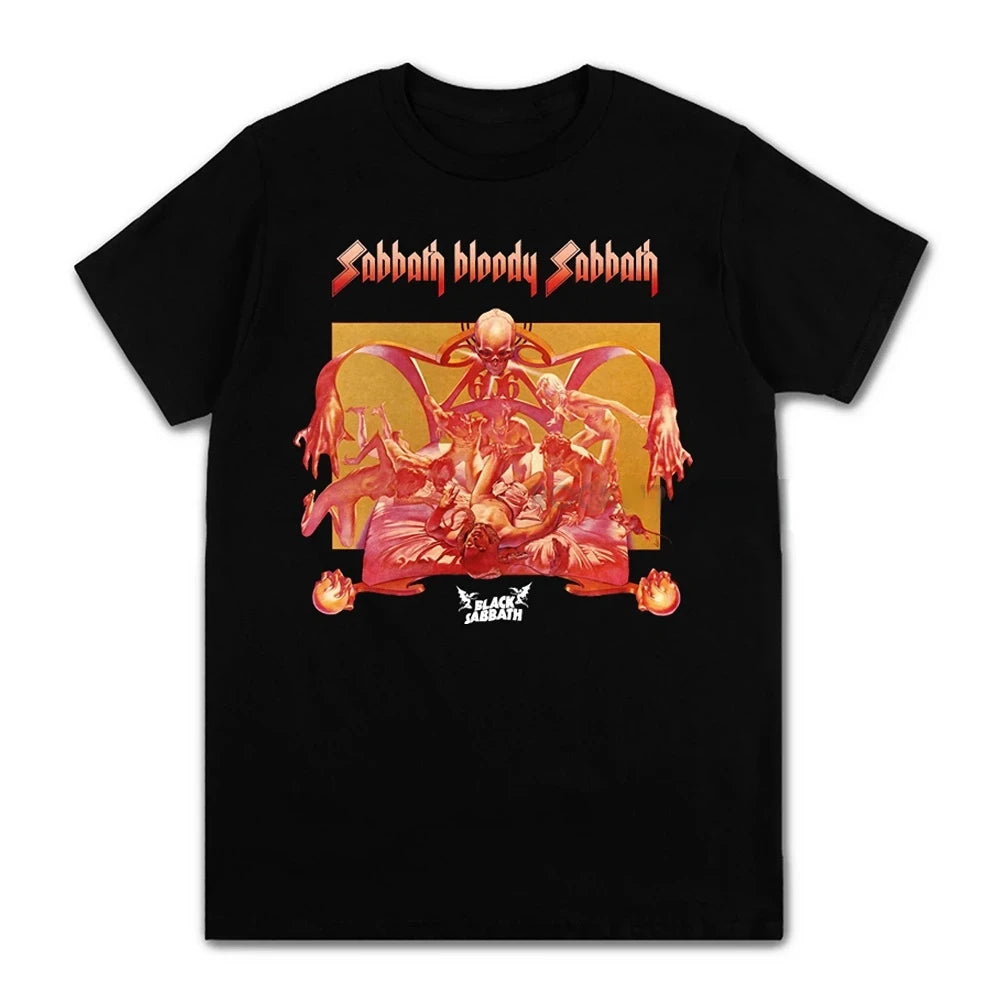 Black Sabbath Metal Rock Band T shirt Men Women Fashion Casual Graphic Short Sleeve Short Sleeve Plus Size T Shirt Unisex 62474