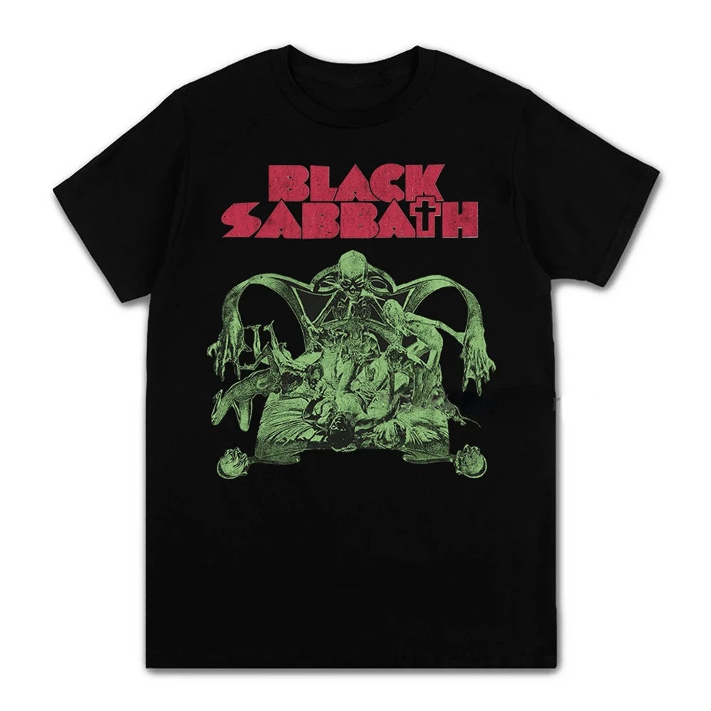 Black Sabbath Metal Rock Band T shirt Men Women Fashion Casual Graphic Short Sleeve Short Sleeve Plus Size T Shirt Unisex 62474