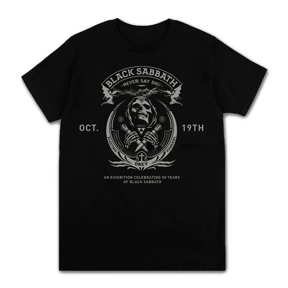 Black Sabbath Metal Rock Band T shirt Men Women Fashion Casual Graphic Short Sleeve Short Sleeve Plus Size T Shirt Unisex 62474