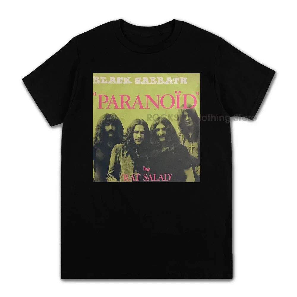Black Sabbath Metal Rock Band T shirt Men Women Fashion Casual Graphic Short Sleeve Short Sleeve Plus Size T Shirt Unisex 62474